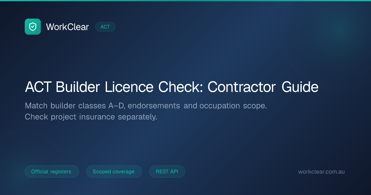 How to Verify a Contractor Licence in the ACT (Access Canberra ...
